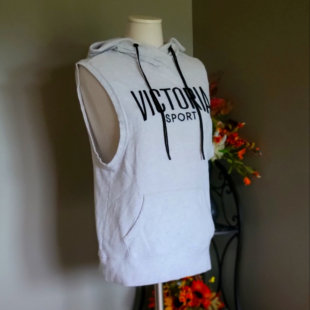 Victoria's Sport Sleeveless Crossbacked Hoodie